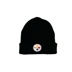 YUPOONG Pittsburg Steelers NFL Football Adult Black Beanie Hat